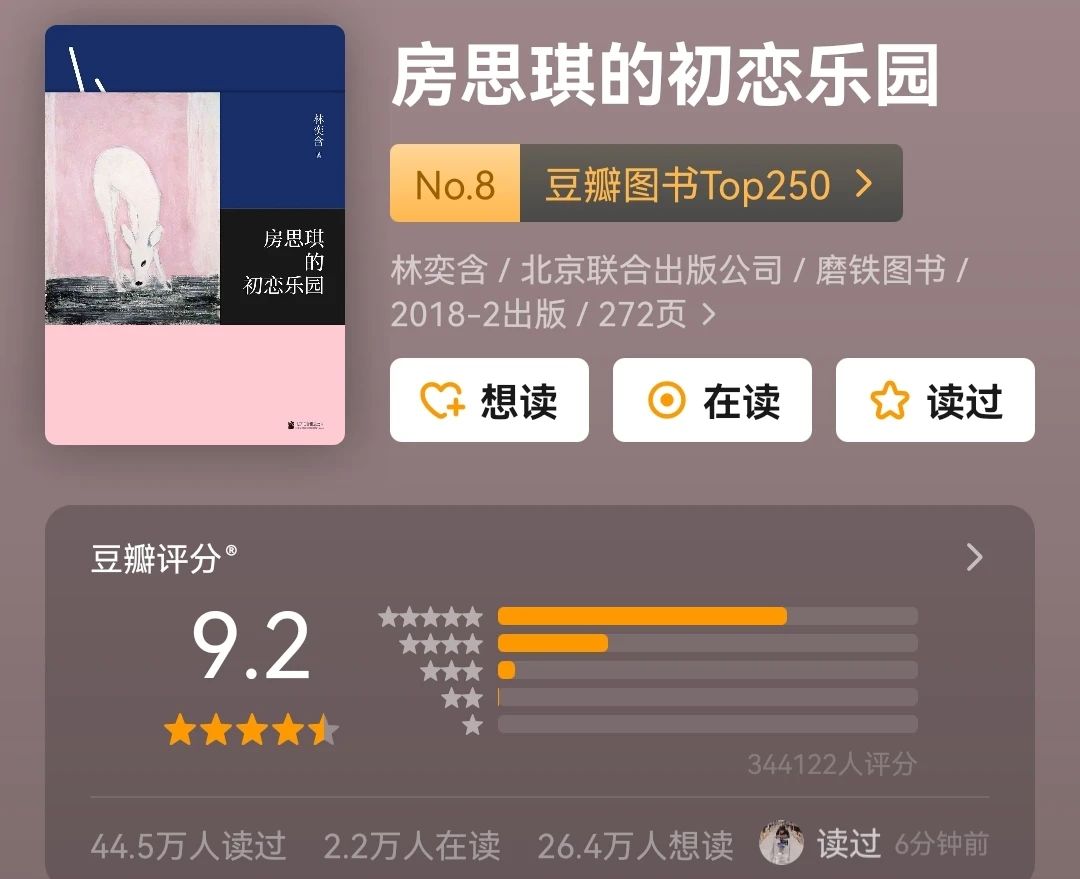 好书推荐：豆瓣图书Top250—1-10篇