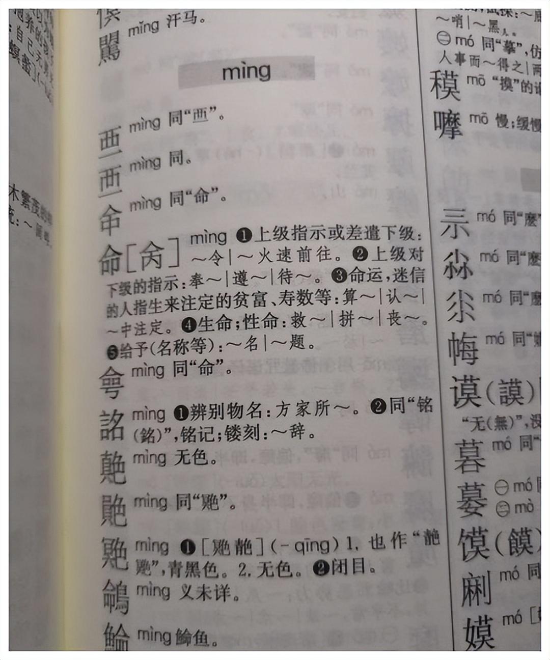 命只有一条，所以【命】没有同音字，是真的吗？