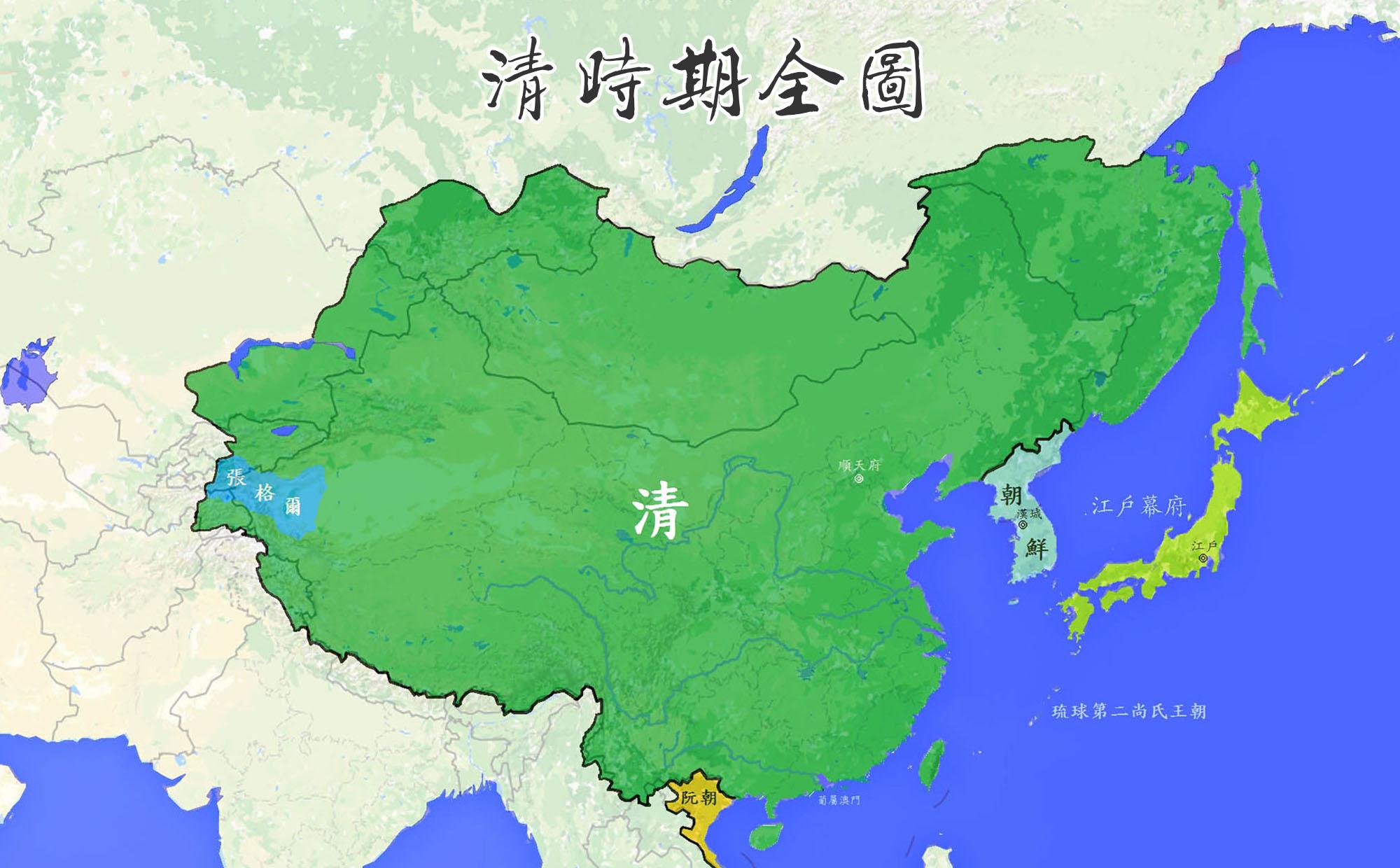 中国历代王朝疆域有多大？