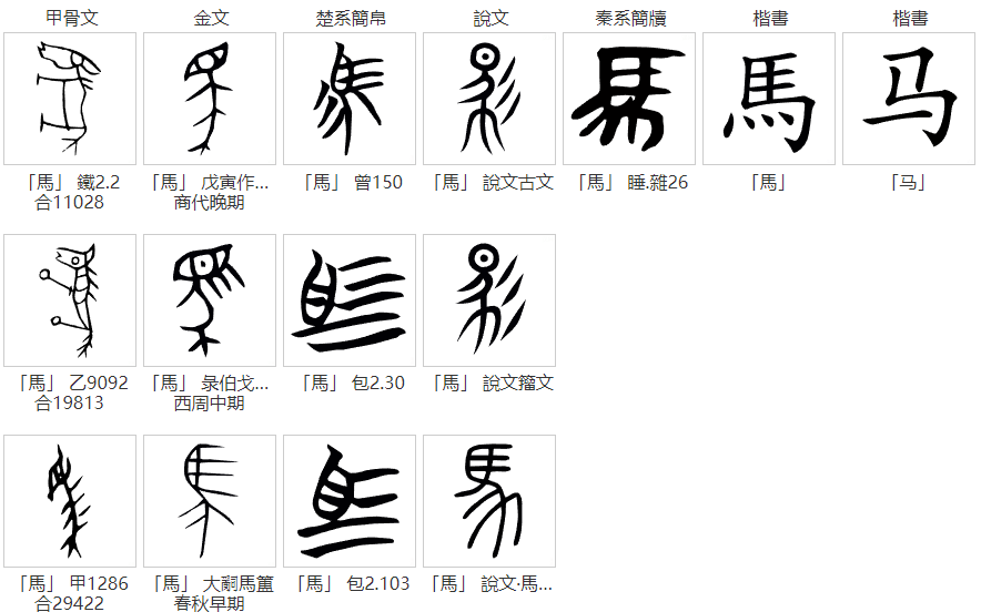 说文解字：含有「马」的汉字都和马有关系吗？