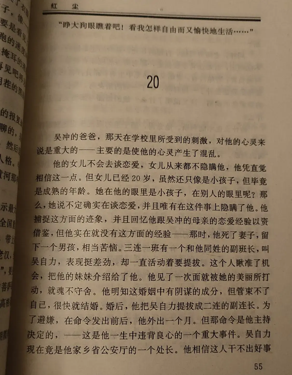 读陕西作家邹志安长篇小说«红尘»想到的一些话