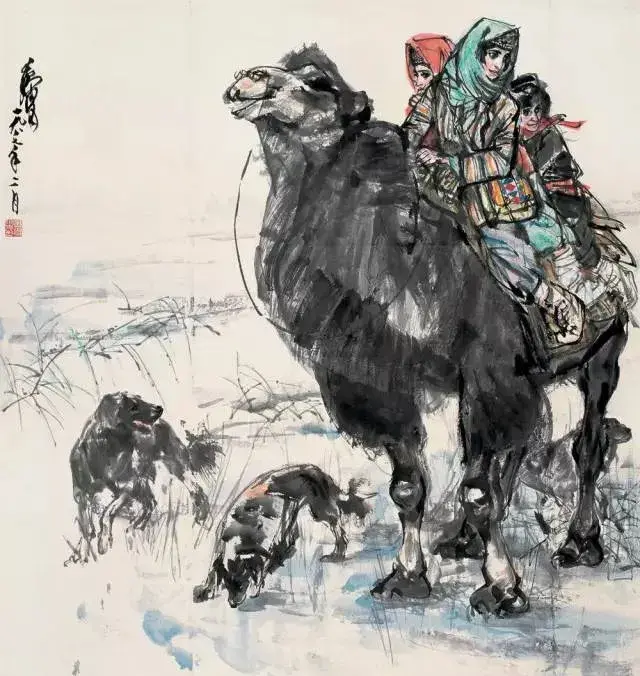 国画大师黄胄经典作品赏析：以画驴闻名的人物画家，技艺非凡