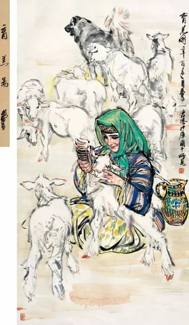 国画大师黄胄经典作品赏析：以画驴闻名的人物画家，技艺非凡