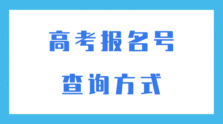 2024高考报名号忘记了怎么办？高考考生号查询方法