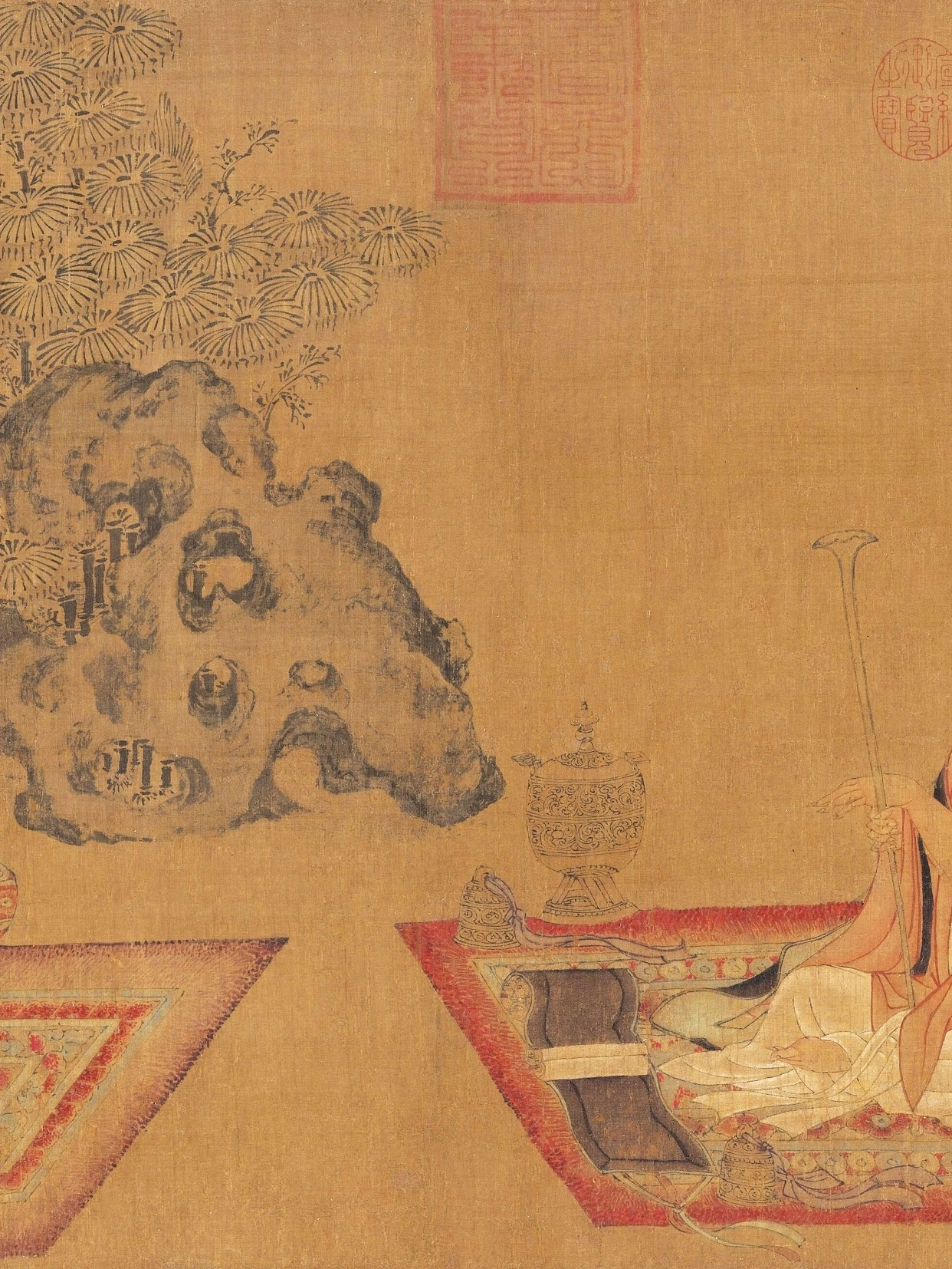 中国古代名画鉴赏：《高逸图》孙位 唐