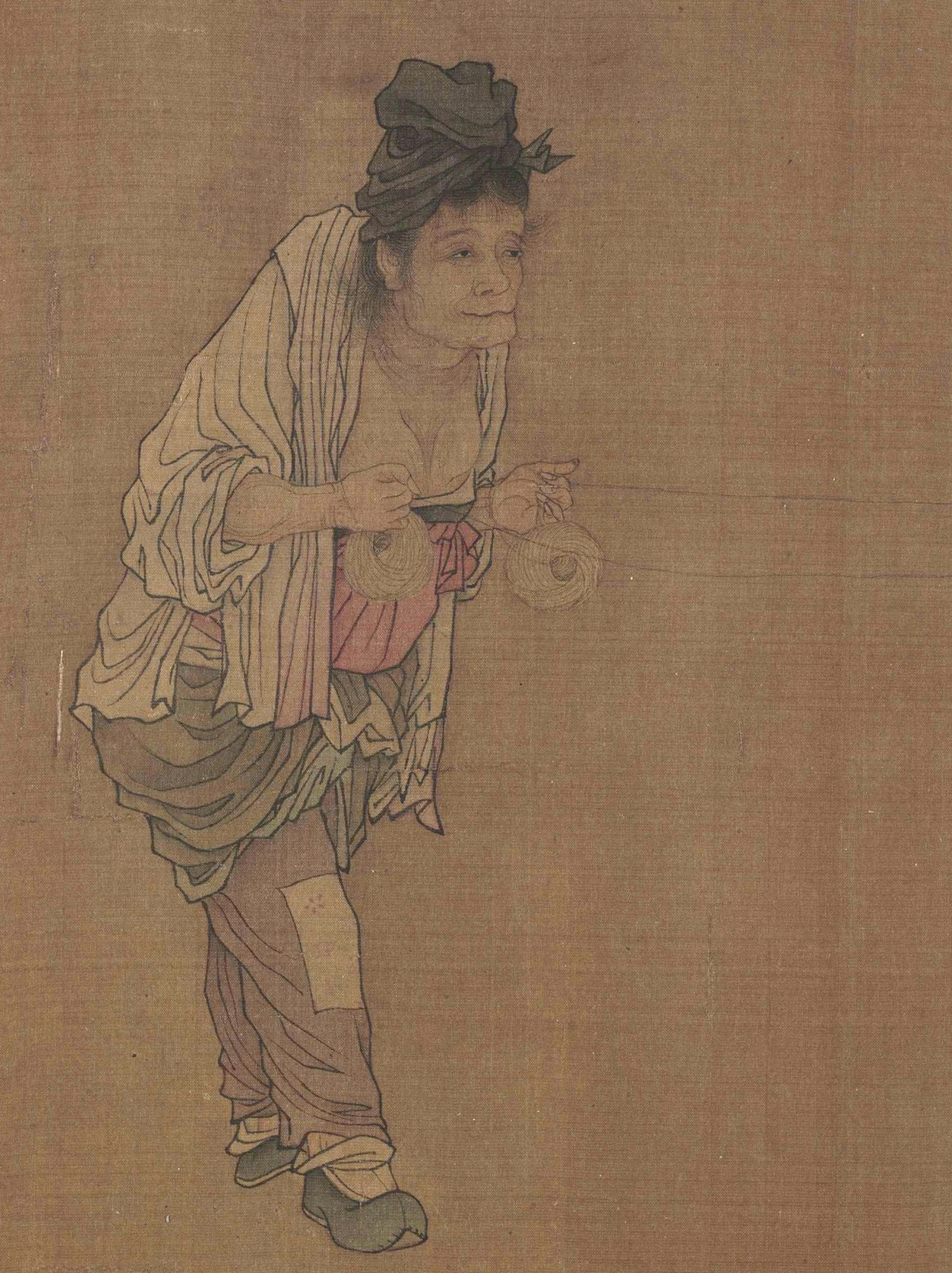 中国古代名画鉴赏：《纺车图》王居正 ▪️北宋