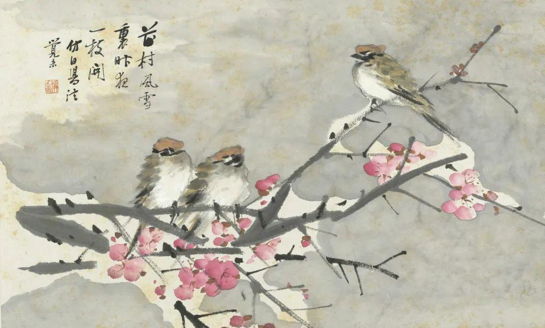 中国古代名画鉴赏：朱偁《花鸟册》