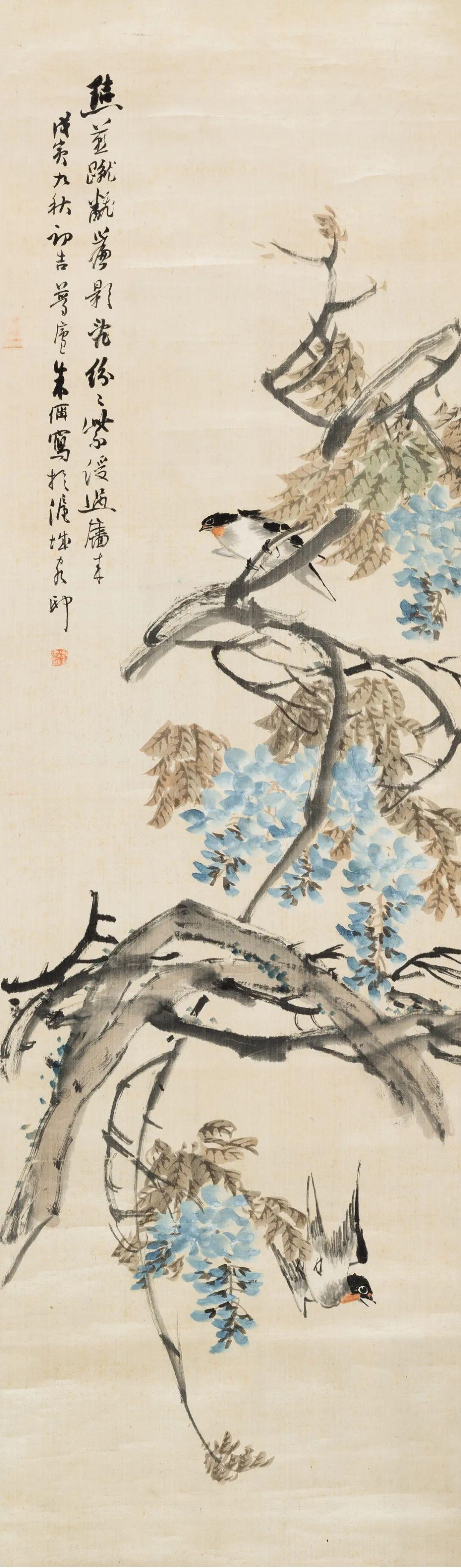 中国古代名画鉴赏：朱偁《花鸟册》