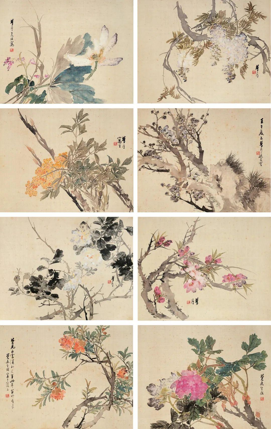 中国古代名画鉴赏：朱偁《花鸟册》