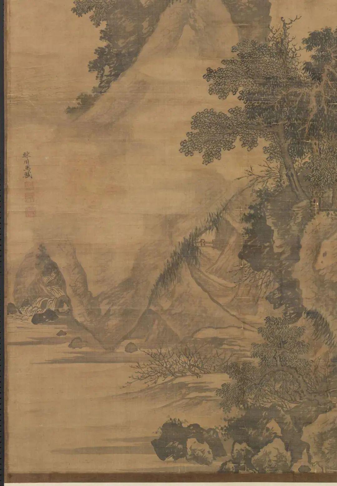 中国古代名画鉴赏：马轼《春坞村居图》