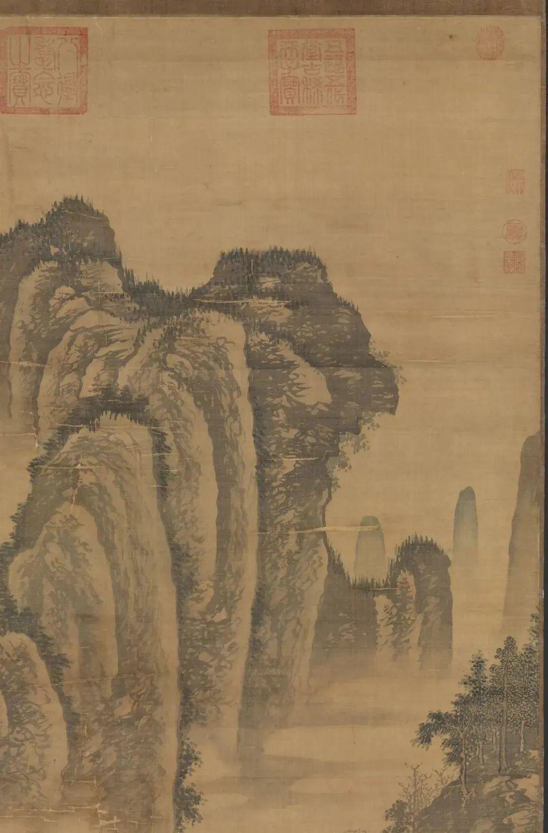 中国古代名画鉴赏：马轼《春坞村居图》