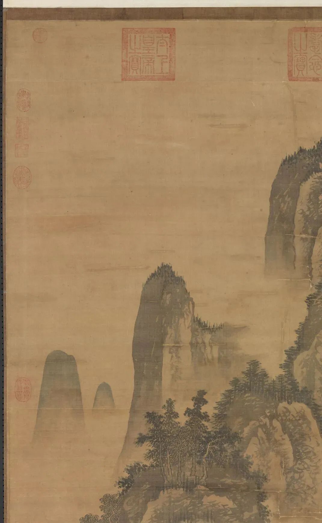 中国古代名画鉴赏：马轼《春坞村居图》