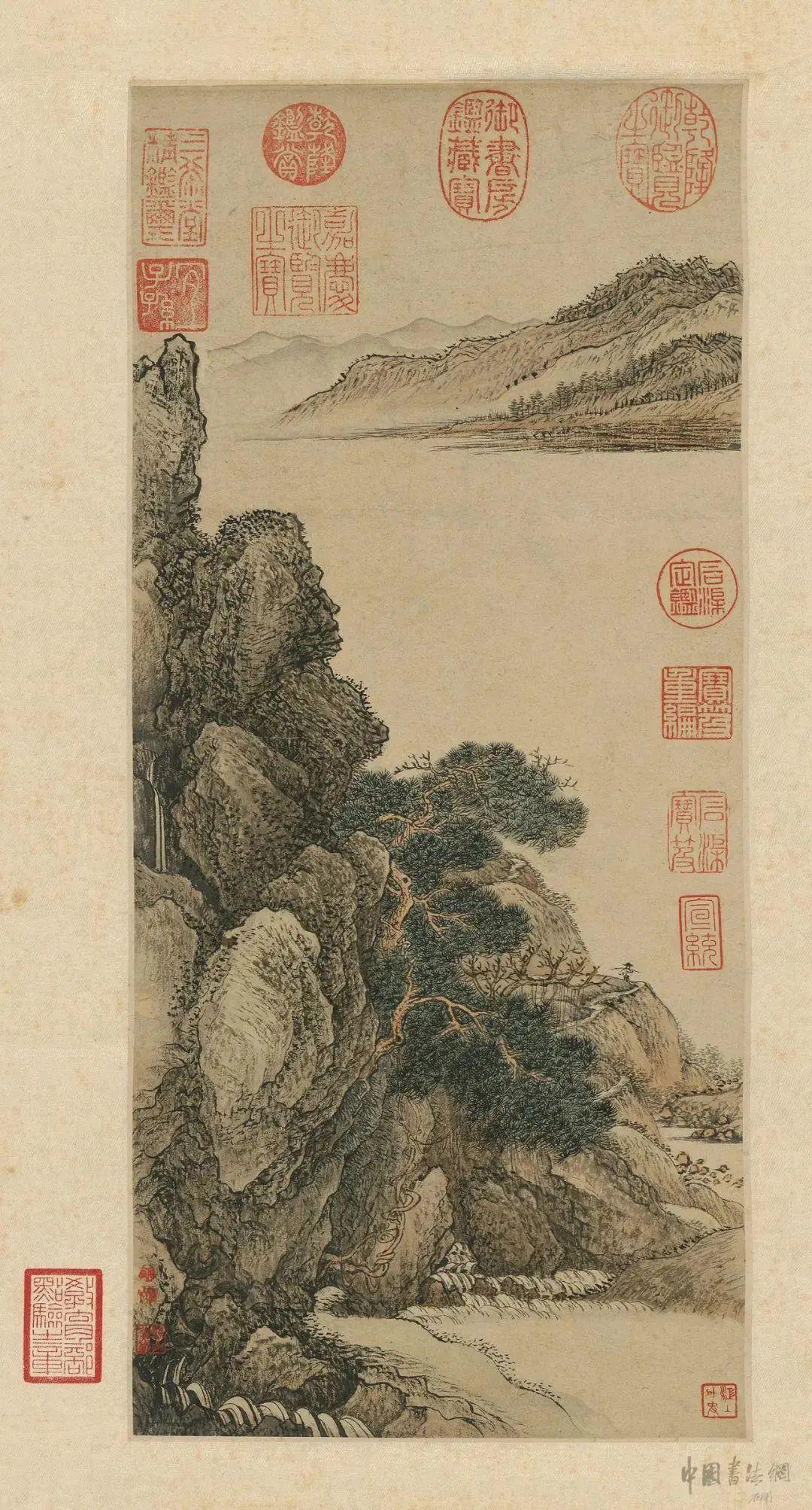 中国古代名画鉴：王翚《藤薜乔松图》