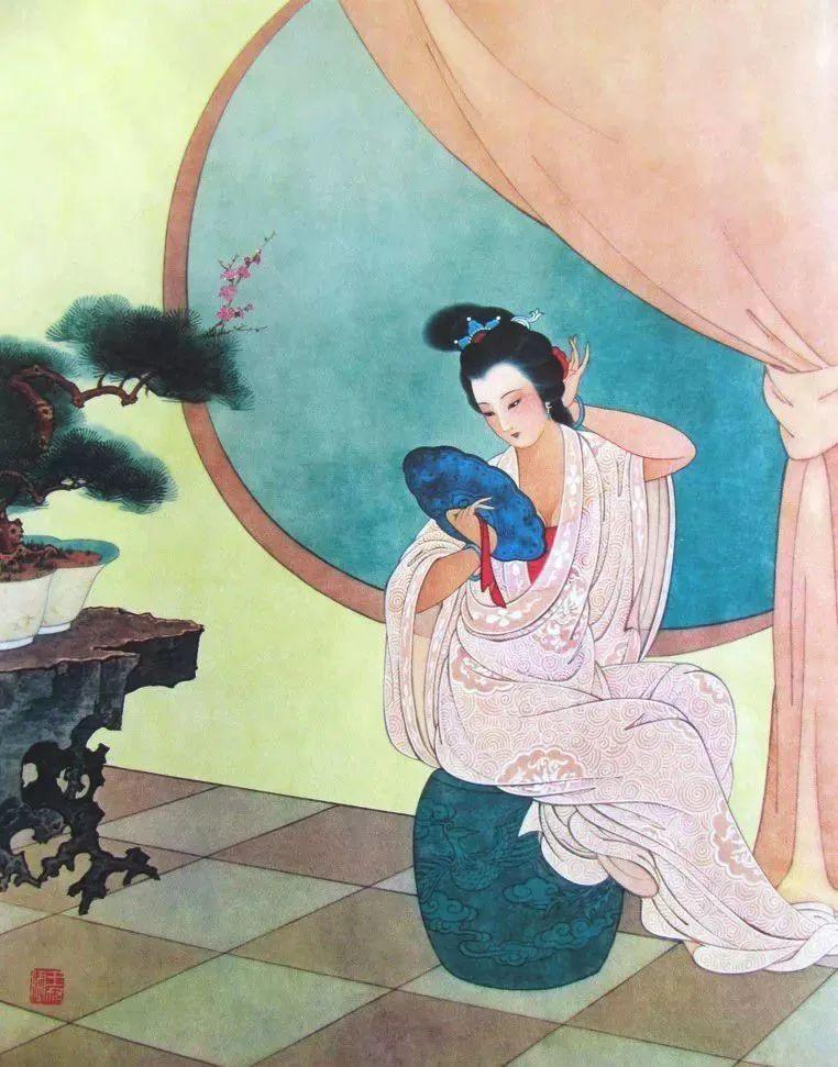 中国古代名画鉴赏：王叔晖 《十二女花神图》